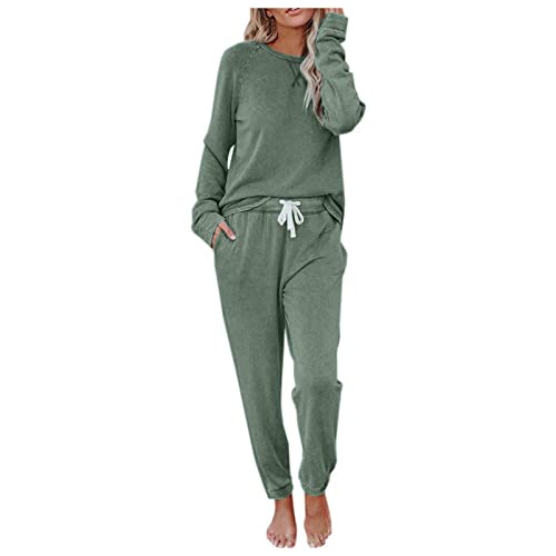 Pyjama Set Damen Winter Partner Pyjama Sets Flanell Cute Winterschlafanzug Kurz Stillpyjama Langarm Matching Pyjamas Set Nachtwäsche Pyjama von Didadihu