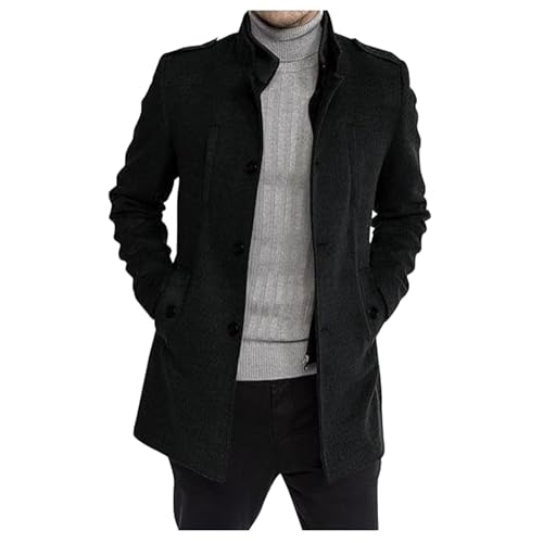 Slim Fit Herren Mantel Warm Casual Winter Mantel Business Stehkragen Freizeit Winterjacke Trenchcoat Wollmantel Slim Fit Herren Mantel Warm Casual Winter Mantel Business Stehkragen Freizeit Winterjacke Trenchcoat Wollmantel von Didadihu