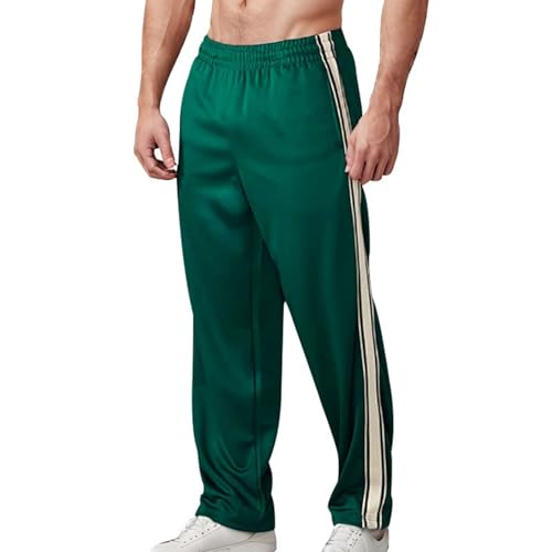 Track Pants Herren Baggy Hosen Jogginghose Breit Sweatpants Baumwoll Weiß Breite Hose Y2k Trackpants Graue Review Sporthose Lang Herre Cargo Men Cargohose Sweathose von Didadihu