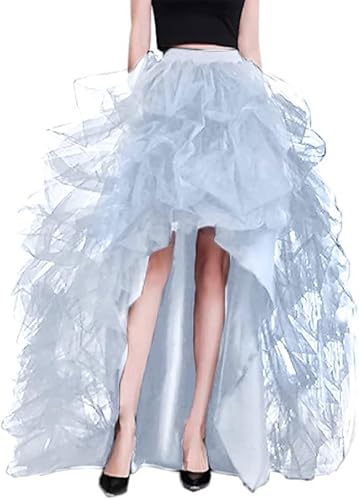 Tüllrock Lang Damen Langer Midirock Mit Mesh Großer Saum Karneval Rock Midi Maxi Lange Rock für Amor Pfau Teufel Aperol Kostüm,Weiß,L Tüllrock Lang Damen Langer Midirock Mit Mesh Großer Saum Karneval Rock Midi Maxi Lange Rock für Amor Pfau Teufel Aperol Kostüm,Weiß,L von Didadihu