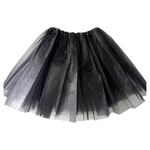 Tutu Damen, Lagig Karneval Kostüm Tütü Rock Mini Festliche Party Tüllrock Unterrock Retro Elastisch Ballettrock Tüll Röcke Petticoat von Didadihu