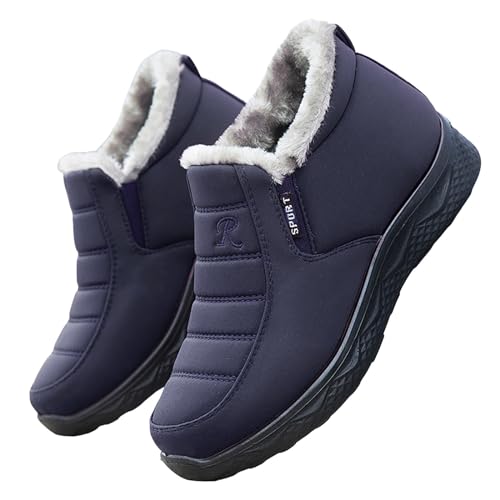 Wasserdicht Gefüttert Damen Winterschuhe Extra Weit Winterstiefel Damen Warme Wanderschuhe Winter Schuhe Trekkingschuhe rutschfest Winter Boots von Didadihu