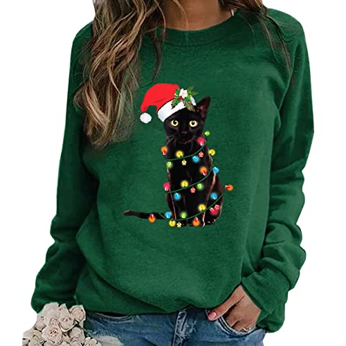 Weihnachten Pullover Damen, Ugly Christmas Sweatshirt Teenager Sale Weihnachten Pullover Festliche Oversize Weihnachtspulli Große Größen Unisex Weihnachtspullover Pullis Oberteil von Didadihu