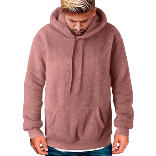 Winterjacke Herren Kapuze Softshell Fleecejacke Reißverschluss Fell Teddy Jacke Herren Outdoorjacke Microfleece Winddicht Fleece Jacke Thermojacke Hoodie Stehkragen Freizeit von Didadihu