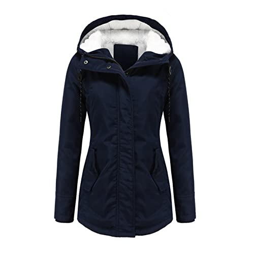 Wintermantel Damen Lang Warm Gefüttert Parka Winter Übergangsmantel Winterjacke Sale Kurzmantel Mädchen 164 Thermojacke Herbst Jacke Teenager von Didadihu