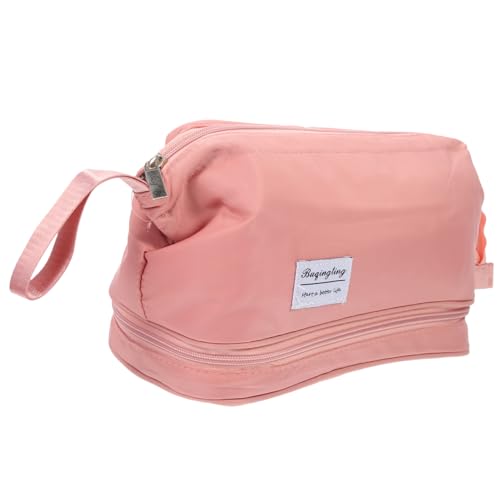 Didiseaon 4 Stück zweilagige Kosmetiktasche wasserdichte Schminktasche Reise-Toilettenbeutel Storage Bags aufbewahrungstüten Make-up-Taschen Mädchen Aufbewahrungstasche tragbare Kulturtasche von Didiseaon