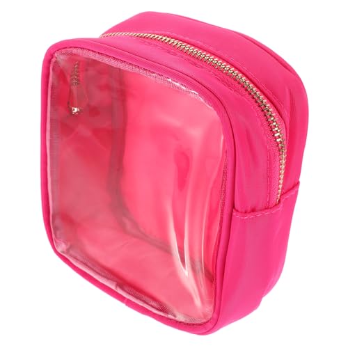 Didiseaon Kosmetiktasche in Bonbonfarbe Persönliche Waschtasche Kulturbeutel Damen Kosmetiktasche Make-up-Organizer Für Toilettenartikel Reise-Make-up-Aufbewahrungstasche PVC Rosy von Didiseaon