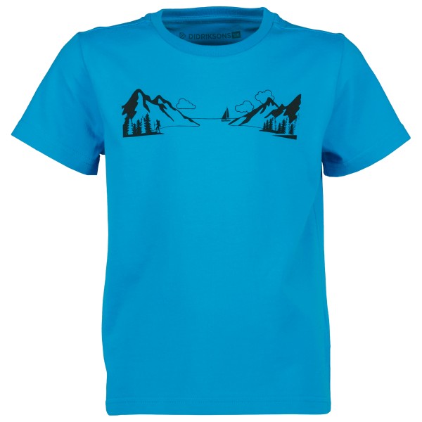 Didriksons - Kid's Mynta Explore 2 - T-Shirt Gr 120 blau von Didriksons