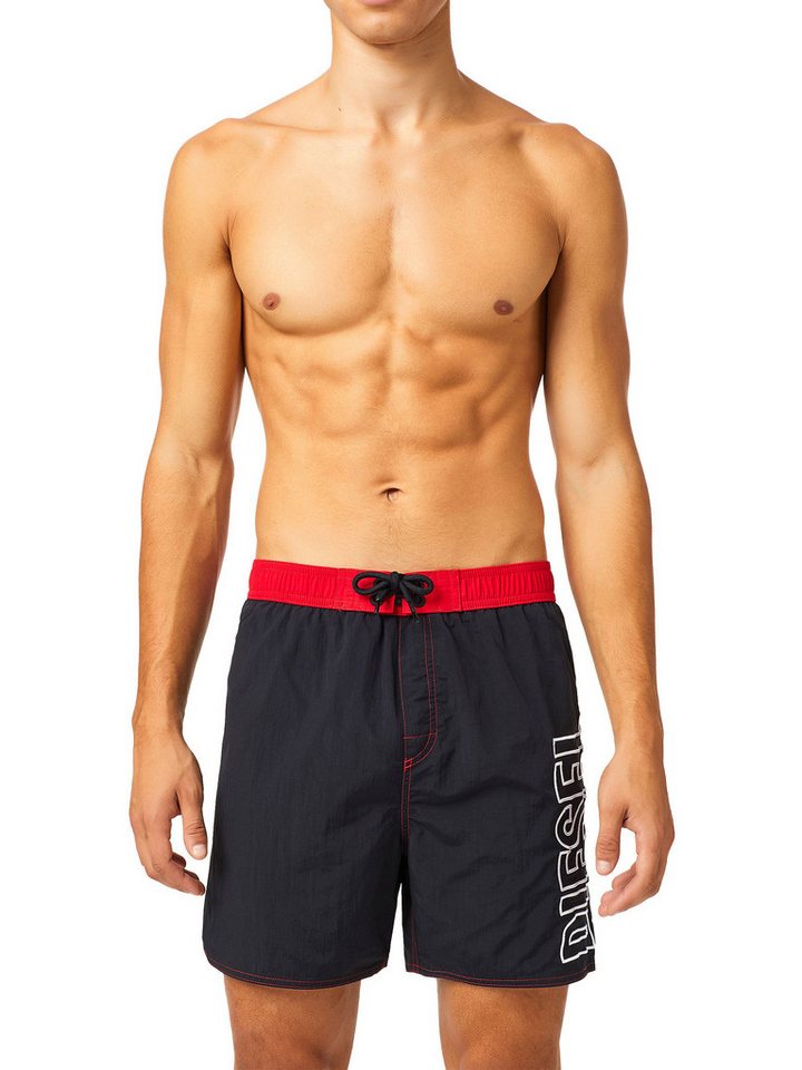 Diesel Badeshorts Badehose mit Kordelzug und Logo - BMBX-WAVE 2.017 Diesel Badeshorts Badehose mit Kordelzug und Logo - BMBX-WAVE 2.017 von Diesel