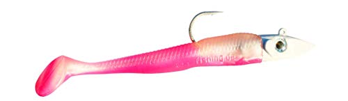 Dieter Eisele Flexxxi mit Twitcherkopf in neun Gewichten von 35g bis 75g, 100% Made in Germany (pink-Pearl White + Hannes Halimagnet, 35g) von Dieter Eisele