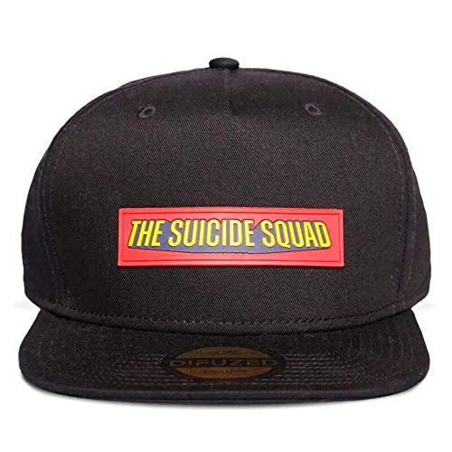 The Suicide Squad Baseball Cap Logo Nue offiziell Warner Snapback Schwarz von Difuzed