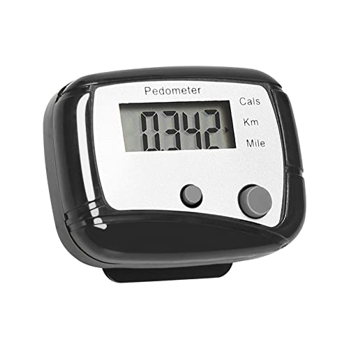 Diheohg R Digital LCD Pedometer Schrittmesser - Zaehlwerk Schwarz von Diheohg