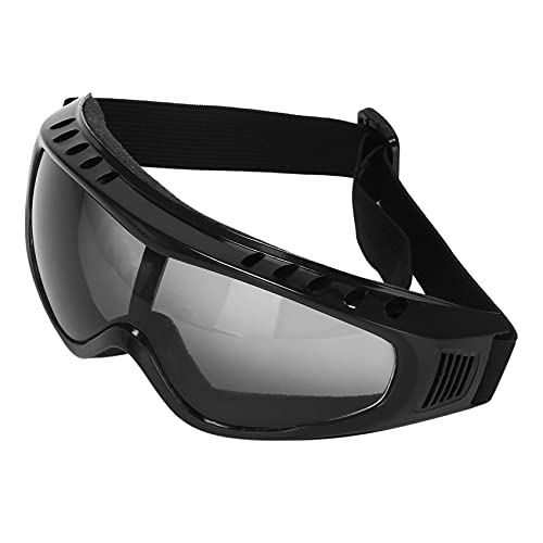 Diheohg Schutzbrille Klarglas Wind Staubschutz Motorrad, Schwarz von Diheohg