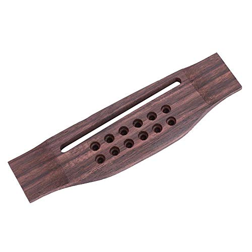 12-saitige Gitarrenbrücke, Akustikgitarre Brücke Palisander Gitarrenbrücke Holzgitarre Brücke Folk Guitar Bridge Akustikgitarre Teile 12-saitige Gitarrenbrücke, Akustikgitarre Brücke Palisander Gitarrenbrücke Holzgitarre Brücke Folk Guitar Bridge Akustikgitarre Teile von Dilwe