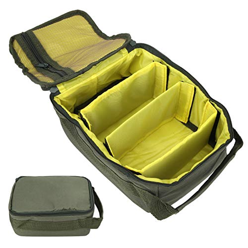 Dilwe Angelrollentasche, Polyester-Angeltasche mit Doppelreißverschluss 4-lagige Handgerät-Angeltasche Dilwe Angelrollentasche, Polyester-Angeltasche mit Doppelreißverschluss 4-lagige Handgerät-Angeltasche von Dilwe