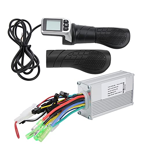 Dilwe Elektroroller Controller Set, Elektroroller 36V/48V 350W Brushless Motor Controller mit LCD und 124DX Half Twist Throttle Set f¨¹r ElektrorollerElectric refitting von Dilwe