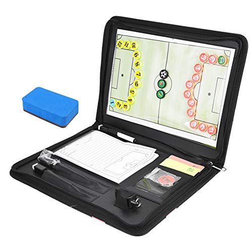 Dilwe Fussball Taktiktafel, Professional Fußball Taktikmappe Taktiktafel Fußball -Board mit Stift,Magneten Trainingshilfen für Fußballtrainer Basketball und Volleyball Dilwe Fussball Taktiktafel, Professional Fußball Taktikmappe Taktiktafel Fußball -Board mit Stift,Magneten Trainingshilfen für Fußballtrainer Basketball und Volleyball von Dilwe
