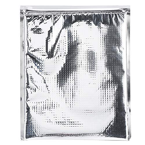 Dilwe Isolierte Lebensmittel Tasche, Easy Zip Lock Wiederverschließbare Aluminium Sandwich Tasche für Camping Picknick(30 * 35cm) von VGEBY