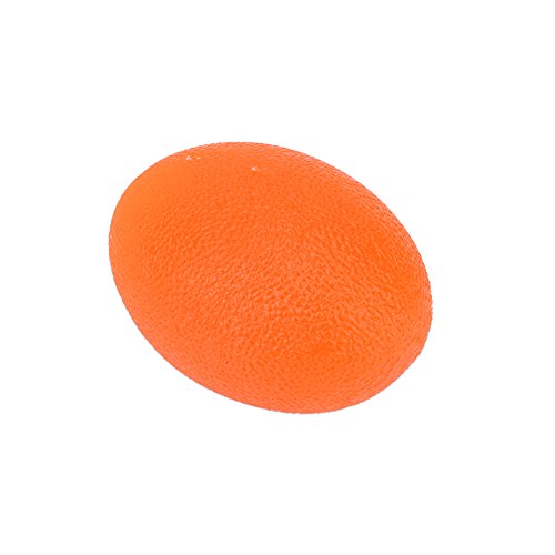 Hand Trainingsgerät Ball, Eiförmige Griffbälle Fingertrainer Stressabbau Therapie Handbälle Antistressbälle für die Stärkung Handfingers(Orange) von Dilwe