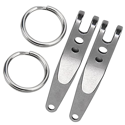 Dilwe Taschenclip zum Aufhängen, 2Pcs Edelstahl Outdoor Gürtelclip Mini Aufhängeclip mit SchlüsselanhängerAndere Berg-Campingprodukte Dilwe Taschenclip zum Aufhängen, 2Pcs Edelstahl Outdoor Gürtelclip Mini Aufhängeclip mit SchlüsselanhängerAndere Berg-Campingprodukte von Dilwe