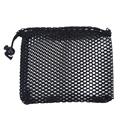 Golfball Tasche, Golfball Mesh Netze Tasche mit Kordelzug Aufbewahrungstasche für Golfbälle (S) von Dilwe