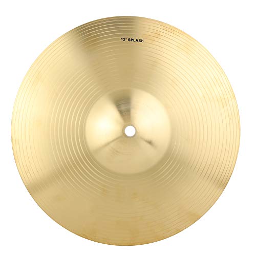 Trommel Becken, 12-Zoll-Durable Brass Cymbal-Musikinstrument-Zubehör für Drum Set von Dilwe