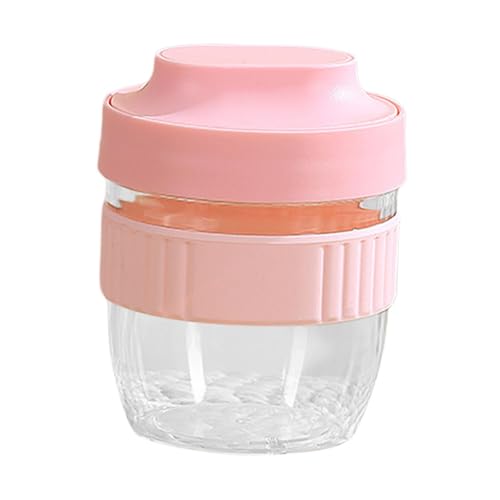 DimyFew Salatbecher mit Löffel, Joghurt-Parfaitbecher, Salat-Aufbewahrungsbecher für die Frühstücksmahlzeit-Vorbereitung, Rosa, 480 Ml von DimyFew