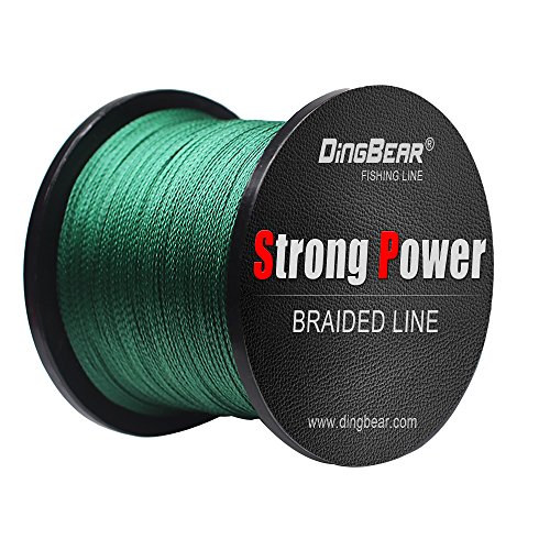Dingbear 109Yd/100m 135LB/0,60mm Dunkelgrün Geflochtene Angelschnüre, 8 Stränge, superstarker PE-Angeldraht für Salzwasser- und Süßwasserfischen Dingbear 109Yd/100m 135LB/0,60mm Dunkelgrün Geflochtene Angelschnüre, 8 Stränge, superstarker PE-Angeldraht für Salzwasser- und Süßwasserfischen von Dingbear
