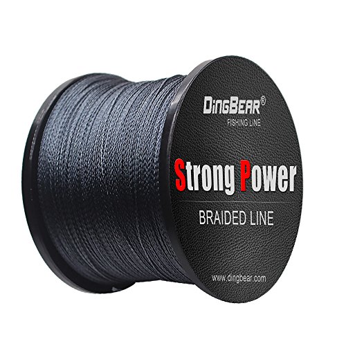 Dingbear 109Yd/100m 65LB/0.37mm grau stark ziehen sie generische geflochtenen angelschnur angelschnur Fisch Linien von Dingbear