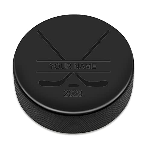 Dinikally Personalisierter Hockey-Puck mit Eingraviertem Namen von Dinikally