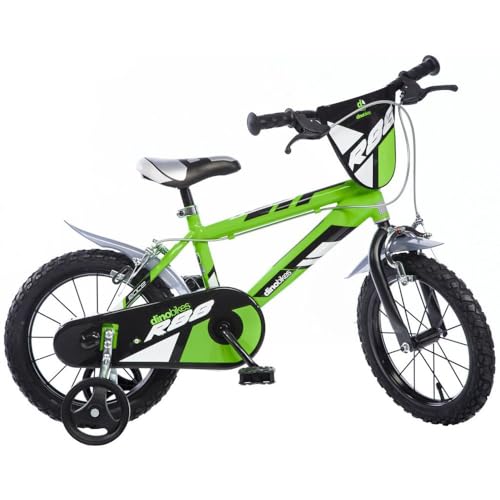 Dino Bikes Jungen Kinderfahrrad Fahrrad, Grün, 16 Inch von Dino Bikes