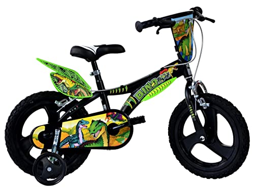 Dinosaurier Kinderfahrrad Dino- Trex Jungenfahrrad | TÜV geprüft | Original | Kinderrad mit Stützrädern - Das Fahrrad als Geschenk für Jungen (14, Zoll) Dinosaurier Kinderfahrrad Dino- Trex Jungenfahrrad | TÜV geprüft | Original | Kinderrad mit Stützrädern - Das Fahrrad als Geschenk für Jungen (14, Zoll) von Dino Bikes