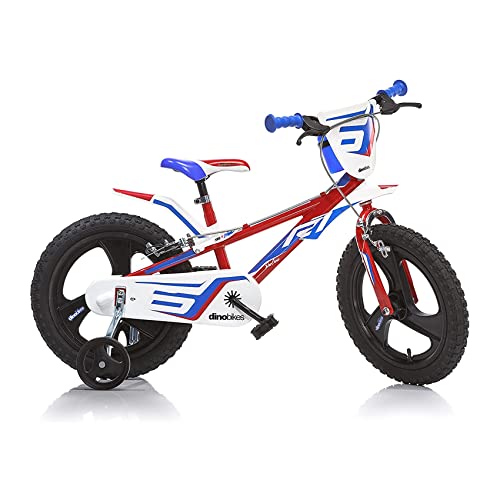 Dino Bikes Kinderfahrrad Jungen 14 Zoll mit Bremsen am Lenker Stützräder Rot Blau Weiss Dino Bikes Kinderfahrrad Jungen 14 Zoll mit Bremsen am Lenker Stützräder Rot Blau Weiss von Dino Bikes