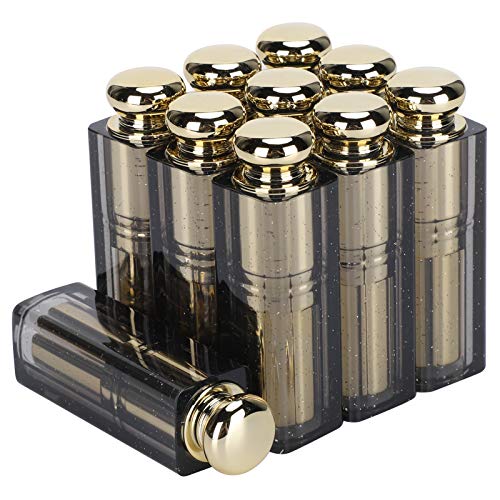 Dioche Leere Lippenstiftflasche, 10 Stück, ABS-Kunststoff, Zylindrisch, Goldfarben, für Lippenbalsam, DIY, Verpackung, Kosmetik Dioche Leere Lippenstiftflasche, 10 Stück, ABS-Kunststoff, Zylindrisch, Goldfarben, für Lippenbalsam, DIY, Verpackung, Kosmetik von Dioche