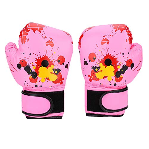 Dioche Atmungsaktive Boxhandschuhe für Kinder, hochwertige Boxhandschuhe aus PU-Leder, geeignet für Kinder von 2 bis 11 Jahren zum Üben von Boxen, Muay Thai und Kampftraining(pink) von Dioche