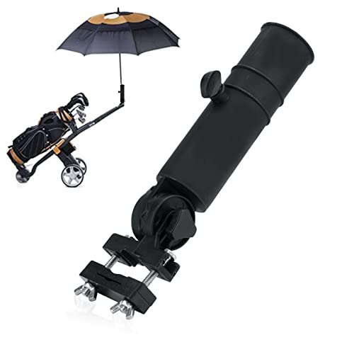 Dioche Schirmhalter, Trolley Verstellbarer Schirmständer Schwarz für Golfwagen Griffe Dioche Schirmhalter, Trolley Verstellbarer Schirmständer Schwarz für Golfwagen Griffe von Dioche