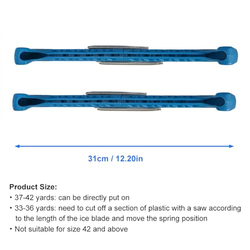 Dioche Schlittschuh-Schutz, Eishockey-Schlittschuh-Schutz, 1 Paar, Kunststoff mit Verstellbarer Feder, Schlittschuh-Schutz, Eiskunstlauf für Hockey-Schlittschuhe, EIS von Dioche