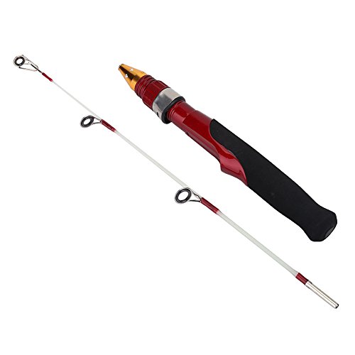 EIS Angelrute, 50 cm Leichte Mini 2 Abschnitte Winter EIS Fest Angeln Shrimp Rod Pole von Dioche