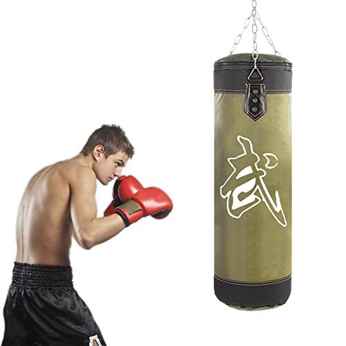 Fitness Sandsäcke, Leere Boxsack Hängen Tritt Sandsack Karate Training Boxing Kampf Sandsack(1m-Grün) von Dioche