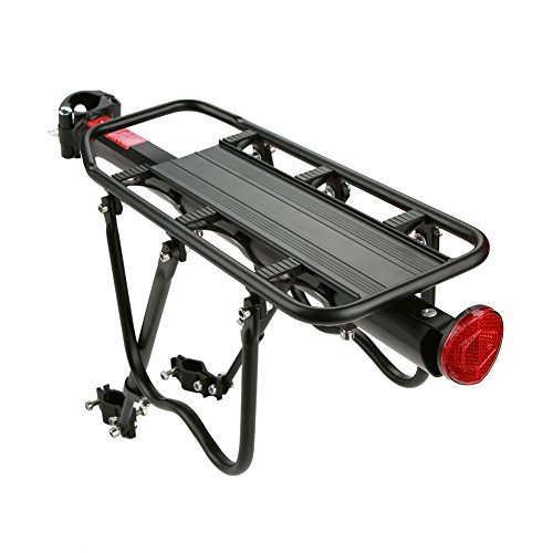 Verstellbare Fahrrad-Heckablage, Aluminiumlegierung, Fahrradsitz, Gepäckablage, Gepäckträger, Mountainbike, Heckständer, universelle Fahrradausrüstung mit Zubehör für Reisen, Radfahren, Schwarz Verstellbare Fahrrad-Heckablage, Aluminiumlegierung, Fahrradsitz, Gepäckablage, Gepäckträger, Mountainbike, Heckständer, universelle Fahrradausrüstung mit Zubehör für Reisen, Radfahren, Schwarz von Dioche