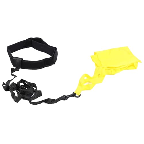 Schwimmfallschirm, Schwimmzubehör aus Nylon und PP mit Schnallen-Schwimmgürtel für das Schwimmtraining (Yellow) von Dioche