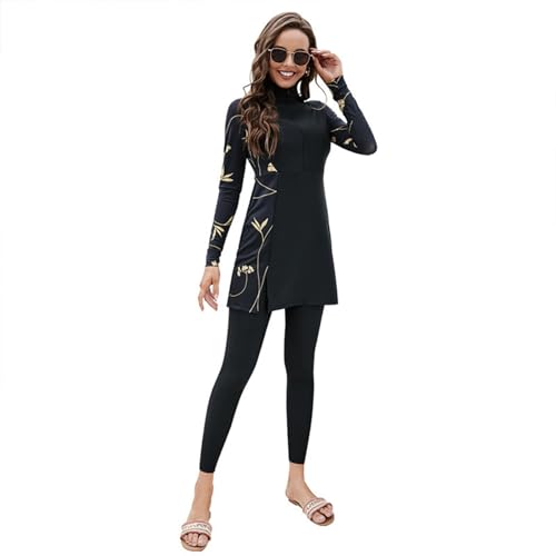 Diogeynu Damen-Badeanzug, bescheidene Muslime, Strandmode, langärmelig, Burkinis, Badeanzug, volle Abdeckung, Badebekleidung Diogeynu Damen-Badeanzug, bescheidene Muslime, Strandmode, langärmelig, Burkinis, Badeanzug, volle Abdeckung, Badebekleidung von Diogeynu