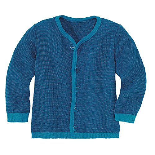 Disana Strick-Jacke - 86/92 - blau melange Disana Strick-Jacke - 86/92 - blau melange von Disana