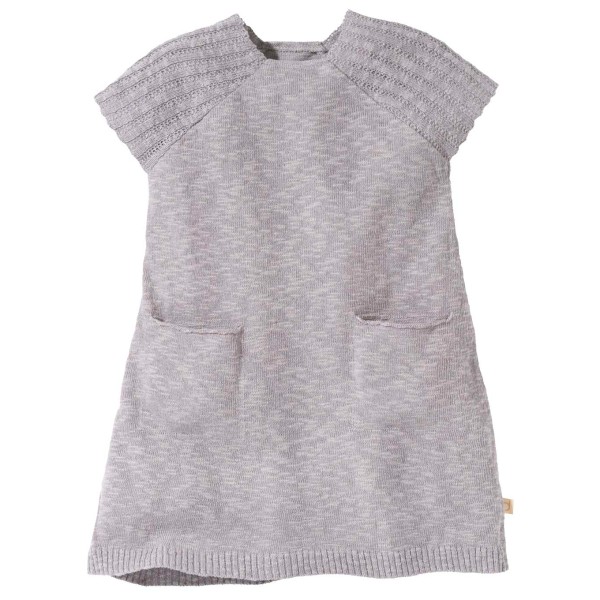 disana - Kid's Leinen-Strickkleid - Kleid Gr 86/92 grau/lila disana - Kid's Leinen-Strickkleid - Kleid Gr 86/92 grau/lila von Disana