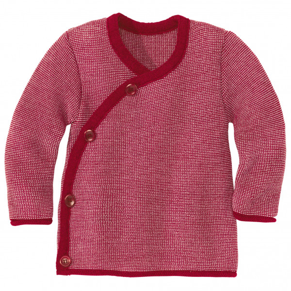 disana - Kid's Melange-Jacke - Merinojacke Gr 50/56;62/68;74/80;86/92;98/104 beige;grau;rosa/braun;türkis von Disana