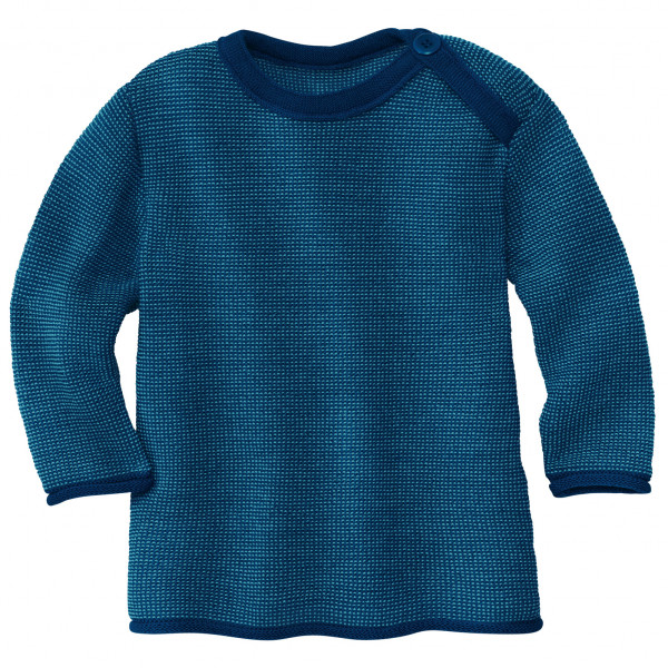 disana - Kid's Melange-Pullover - Merinopullover Gr 50/56;62/68;74/80;86/92;98/104 beige;blau;grau/beige;rosa von Disana