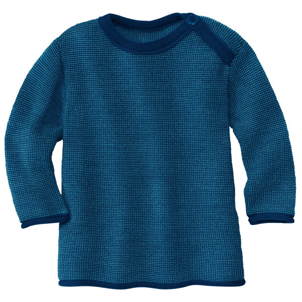 disana - Kid's Melange-Pullover - Merinopullover Gr 50/56 blau von Disana