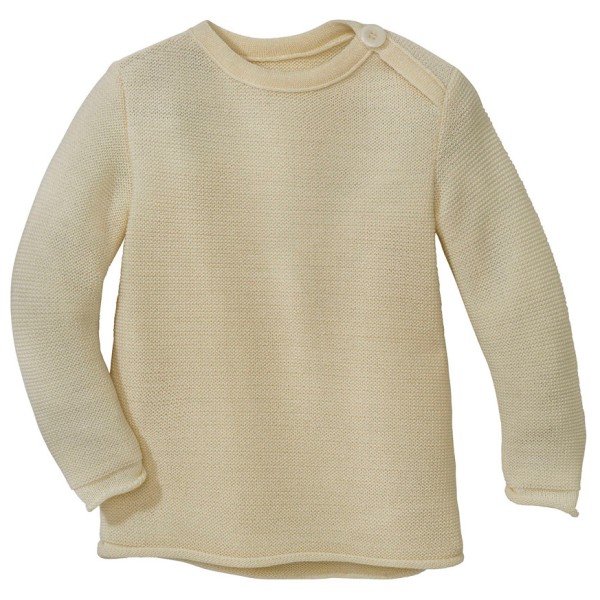 disana - Kid's Melange-Pullover - Merinopullover Gr 86/92 beige von Disana