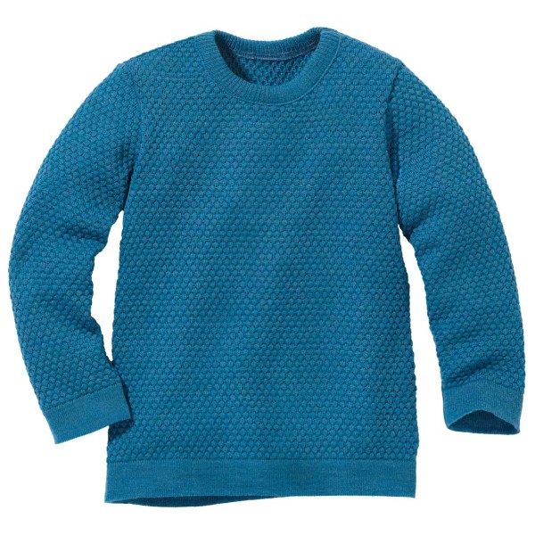 disana - Kid's Wabenstrick-Pullover - Wollpullover Gr 134/140 blau disana - Kid's Wabenstrick-Pullover - Wollpullover Gr 134/140 blau von Disana