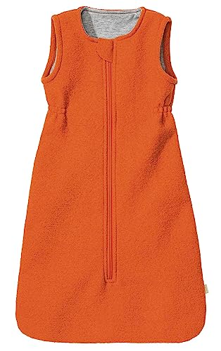 disana Walk-Schlafsack, 100% Bio-Merinowolle GOTS IVN Best | Ganzjahres-Schlafsack| Futter: 100% Bio-Baumwolle | Neugeborene Baby Kleinkind Unisex | Made in Germany| Orange Gr. 2 von Disana